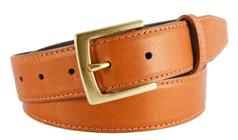 Classic Buckle Smooth Leather Belt 